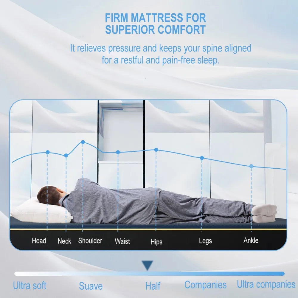 Customized Comfortable 6 Inch Compressed Foam Mattress Good Selling Home Furniture for Bedroom Living Room School Modern Design
