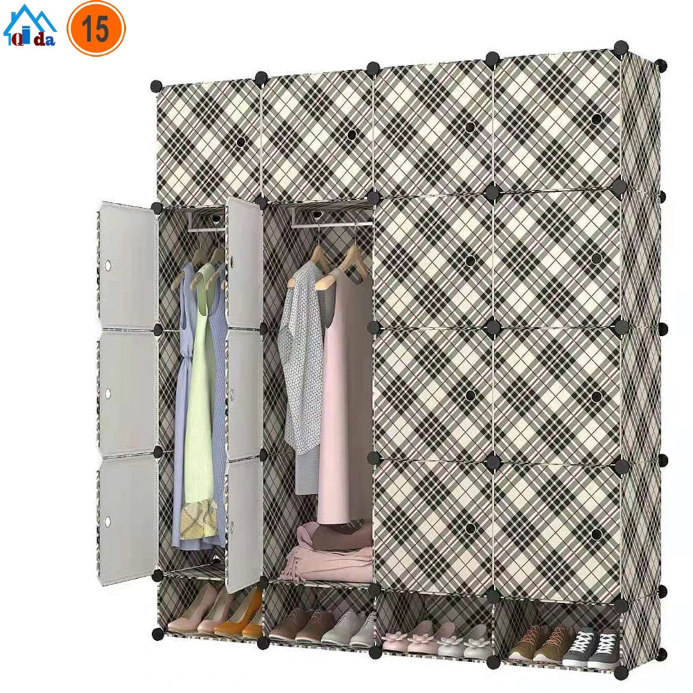DIY Cube Closet Wardrobe Modular Storage Organizer Clothes Kids Furniture