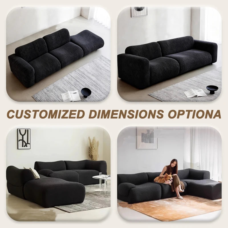 Compressed Modular Soft Sponge Upholstered Sofa Bed Sectional Sofa Set Modern Living Room Furniture China Manufacturer
