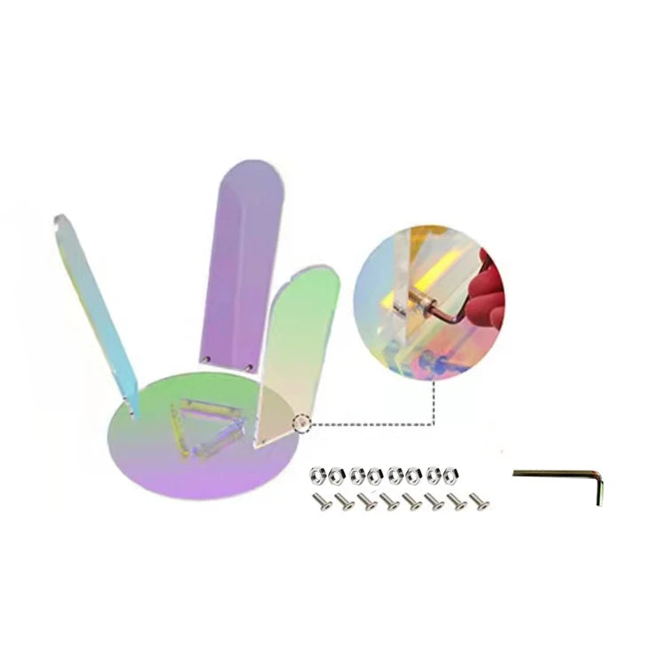 Nordic Modern Edge Rainbow Acrylic Transparent Coffee Table  Home Furniture for Dining Room or Apartment for Hotels