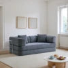 Tik Tok Hot Selling 2026 Modern Vacuum Compression Corduroy Sofa Bed US Local Warehouse Furniture Dropship and Free Shipping