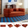 Tik Tok Hot Selling 2026 Modern Vacuum Compression Corduroy Sofa Bed US Local Warehouse Furniture Dropship and Free Shipping