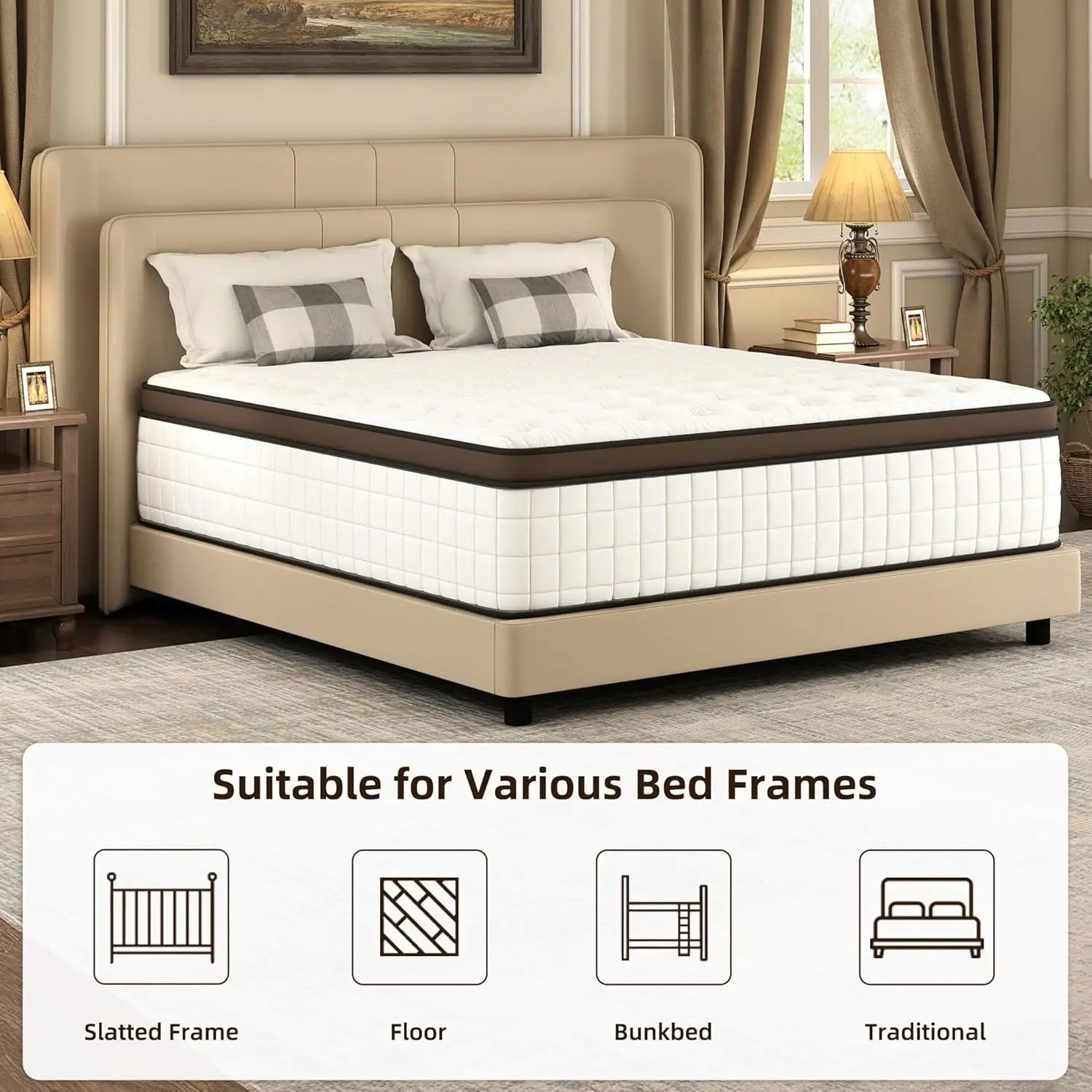 Promotion High Quality Grade Hybrid Mattress Topper Foldable Modern Cooling Four Seasons Washable Single Medium Home Furniture