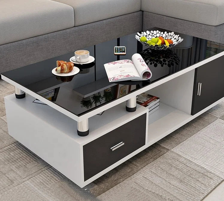 Glass Simple Style Living Room Furniture Good Quality Modern Light Luxury MDF  Tv Stand Cabinet Design with Storage