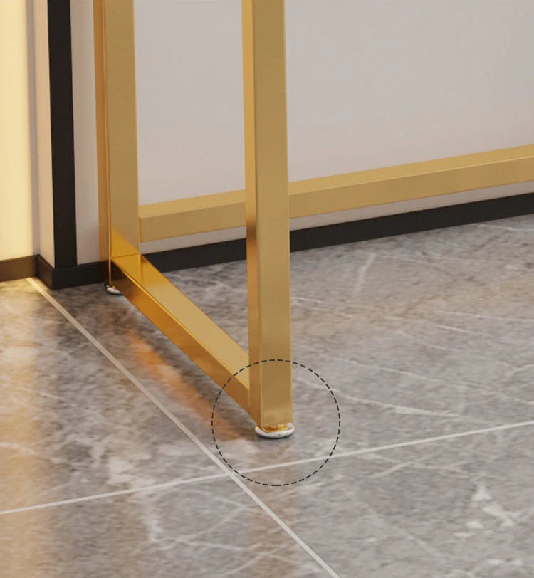 Small Elegant Metal Hallway Gold Stone Console Tables Table Modern Living Room Furniture for Command Center Minimalist 1piece