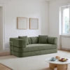 Tik Tok Hot Selling 2026 Modern Vacuum Compression Corduroy Sofa Bed US Local Warehouse Furniture Dropship and Free Shipping