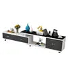 Glass Simple Style Living Room Furniture Good Quality Modern Light Luxury MDF  Tv Stand Cabinet Design with Storage