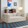 Tik Tok Hot Selling 2026 Modern Vacuum Compression Corduroy Sofa Bed US Local Warehouse Furniture Dropship and Free Shipping