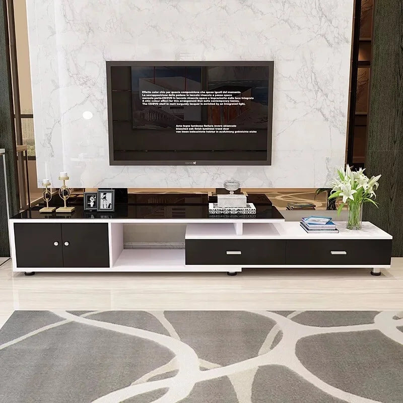 Glass Simple Style Living Room Furniture Good Quality Modern Light Luxury MDF  Tv Stand Cabinet Design with Storage