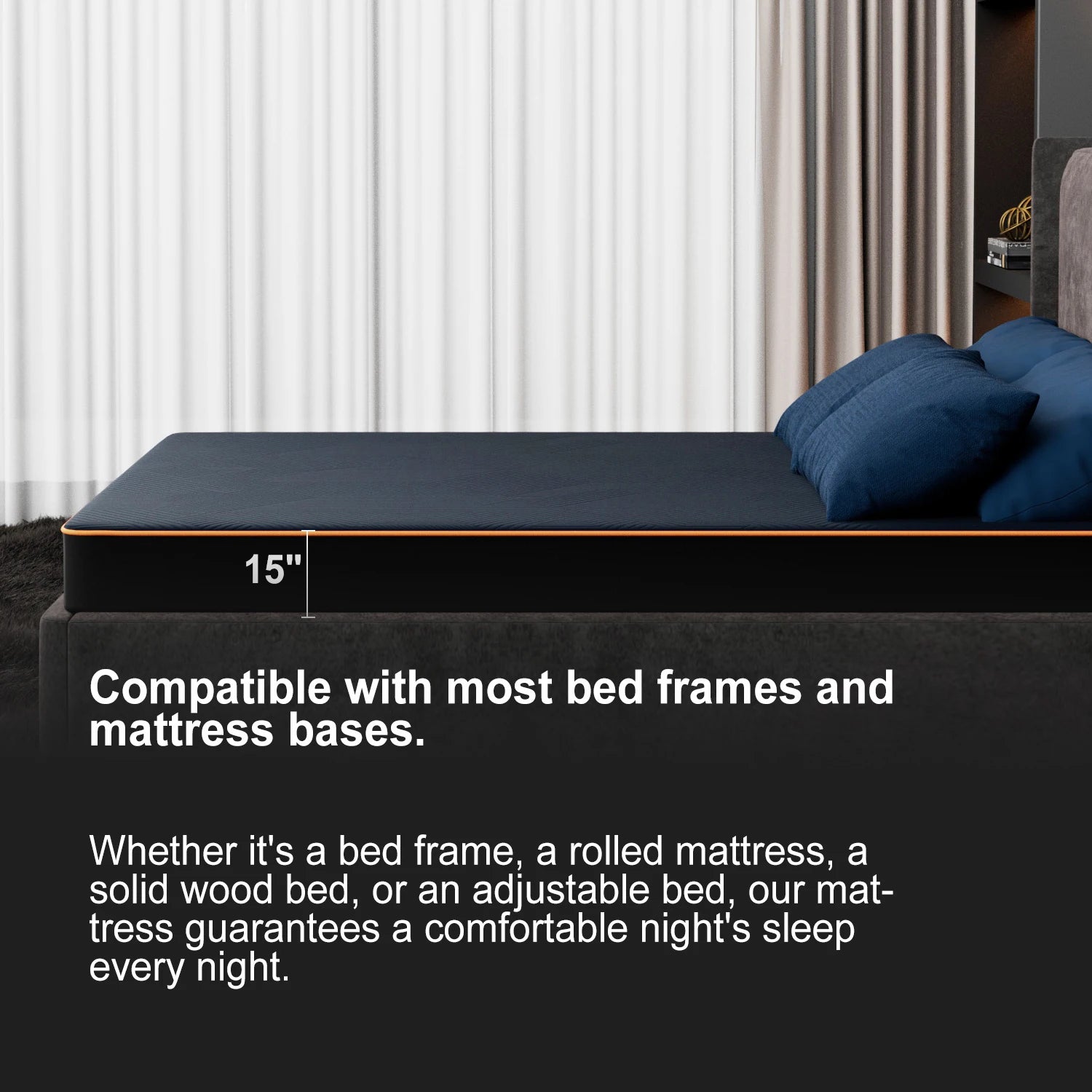 Customized Comfortable 6 Inch Compressed Foam Mattress Good Selling Home Furniture for Bedroom Living Room School Modern Design