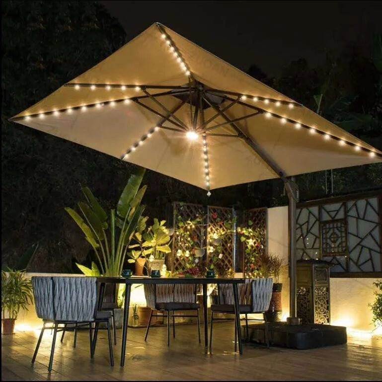 [280 Grams Canopy Polyester]Creative Outdoor Beach Parasols Sun Umbrella Prefect Decor Result Led Light Garden Furniture