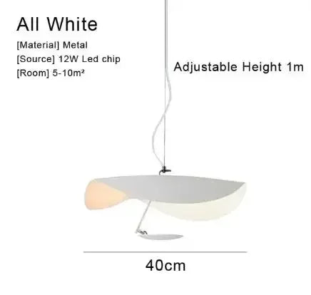 Pendant Lamp Flying Saucer Hat Industrial Retro Design Lamp White Black Industrial Pendant Light Catellani & Smith Lederam Manta
