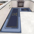 Crystal velvet kitchen mat non-slip, oil-proof, erasable, non-washable, waterproof, oil-absorbent and dirty-resistant carpet
