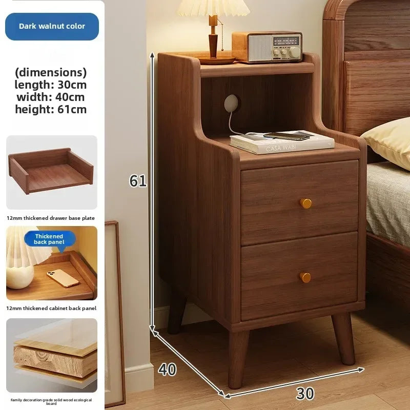 Multi-functional Household Goods Bedside Table Household Small Bedroom Storage Narrow Cabinet Bedside Cabinet