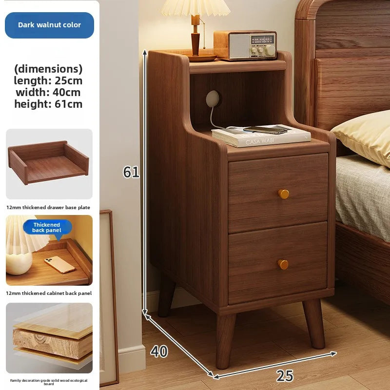 Multi-functional Household Goods Bedside Table Household Small Bedroom Storage Narrow Cabinet Bedside Cabinet